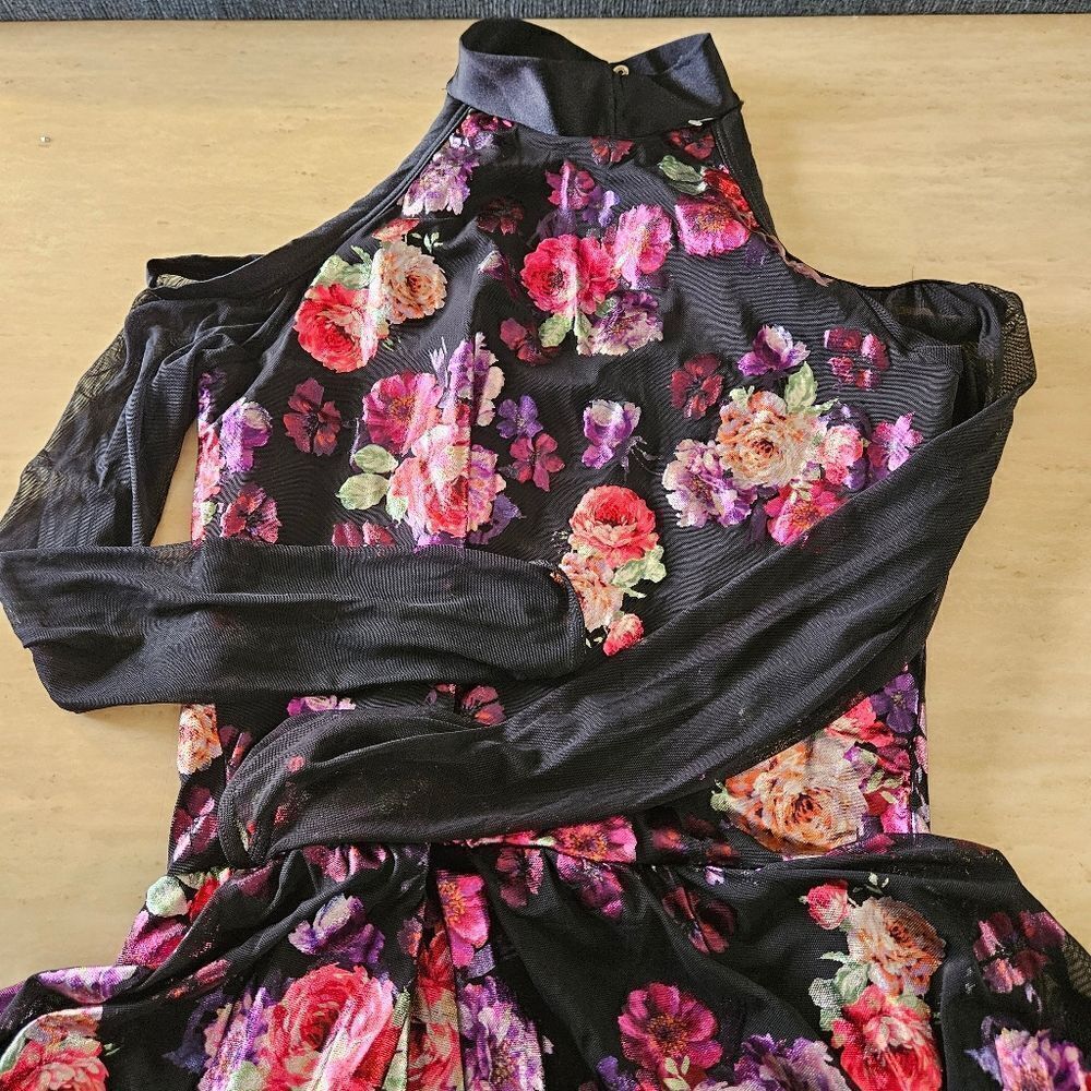 Weissman NWOT adult XXL floral dance costume lyrical contemporary tap solo - Picture 5 of 13